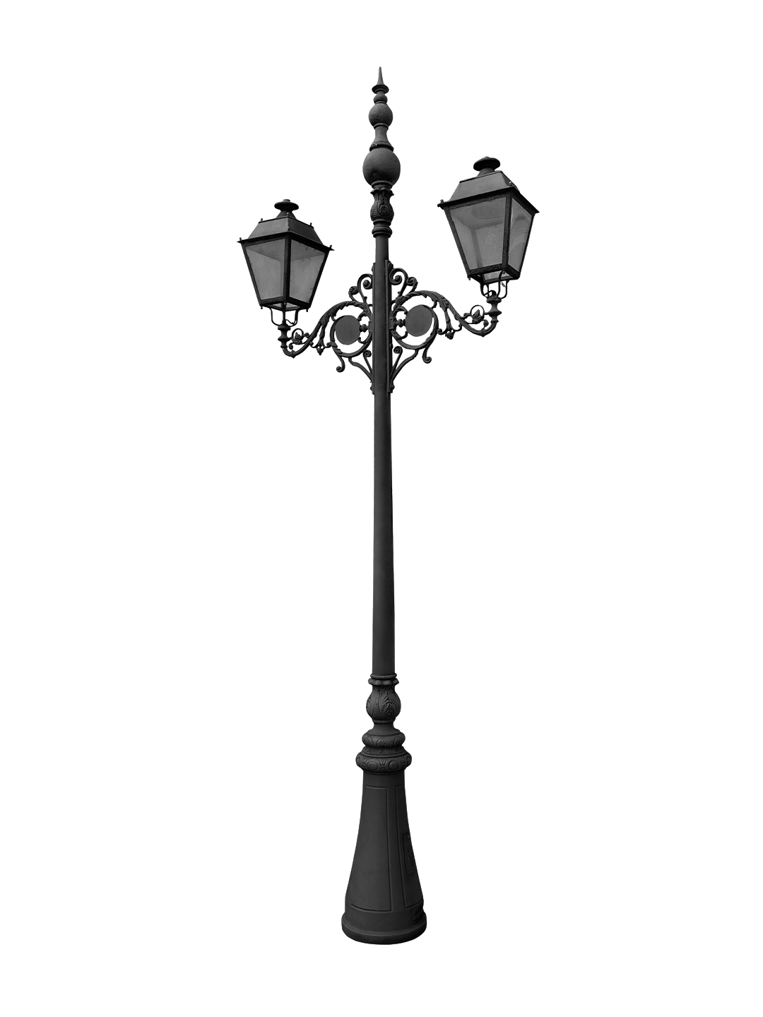 tavira 06 Farola clásica Tavira con brazos ornamentales y faroles tradicionales