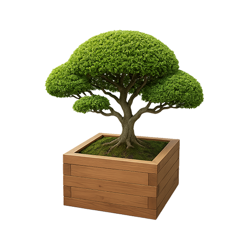 Jardinera Madera Cuadrada de pino tratado en autoclave, resistente a exteriores y ensamblada con tornillos